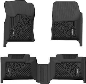 LASFIT Floor Mats Fit for 2016-2021 Jeep Grand Cherokee / 2016-2021 Dodge Durango (2nd Row Bench Seating Only) All Weather Car Liners