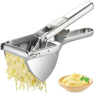 Potato Ricer, AIDOIT Large 22oz Potato Ricer Stainless Steel Potato Masher Heavy Duty for Perfect Fluffy Mashed Potatoes