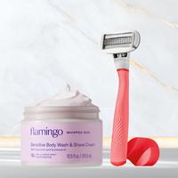 Flamingo Pink Shave Set and Whipped Duo