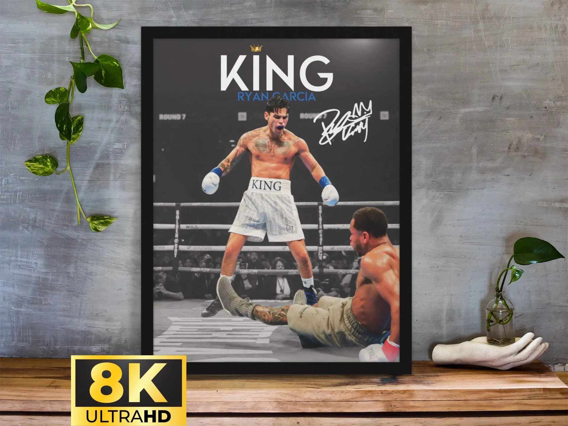 Ryan Garcia, KING, POSTER UNFRAMED , Ryan Garcia Boxing POSTER UNFRAMED , Boxing POSTER UNFRAMED , POSTER UNFRAMED  Ideas, Motivational POSTER UNFRAMED s, Wall Decor, Boxing Wall Decor