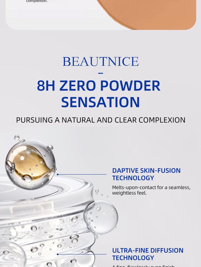 BEAUTNICE Long Wear Light Foundation, Available in Shades 01 and 02, 30ml, Long-Lasting Formula for a Flawless All-Day Look