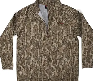 Mossy Oak Men's Hunting Shirts Lightweight Camo Tibbee Tech Stretch Quarter Zip 2 6MJ