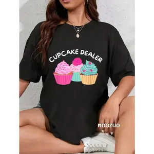 100% Cotton Cupcake Dealer - Funny Cupcake Baker Pastry Baking Gift T-Shirt