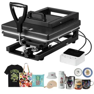 【Summervibes】VEVOR Heat Press Machine,  , 15 x 15 inch, 8-in-1 Multifunction, Heat Up Fast and Even, All-New Patented Design, Easy to Control, Sublimation Press Machine for T-shirts/Mugs/Tumblers/Caps/Plates, Black
