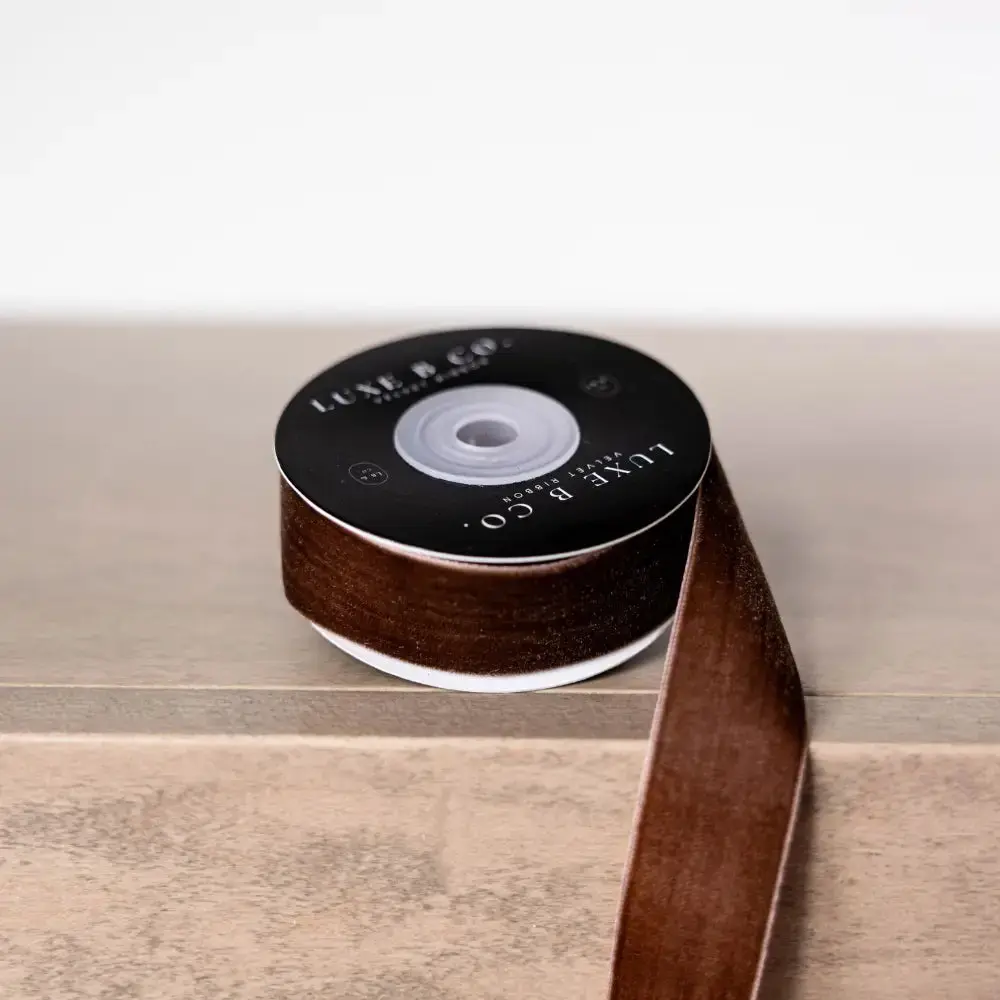Velvet Brown Ribbon Velvet Brown Ribbon