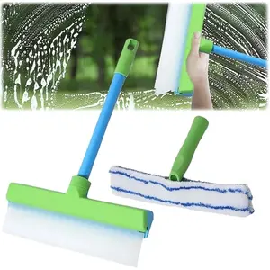Professional Cleaning Tool Set—Includes Squeegee and Washer—Features Detachable Handle—Suitable for Tiles, Showers, Glass, Mirrors, and Car Doors