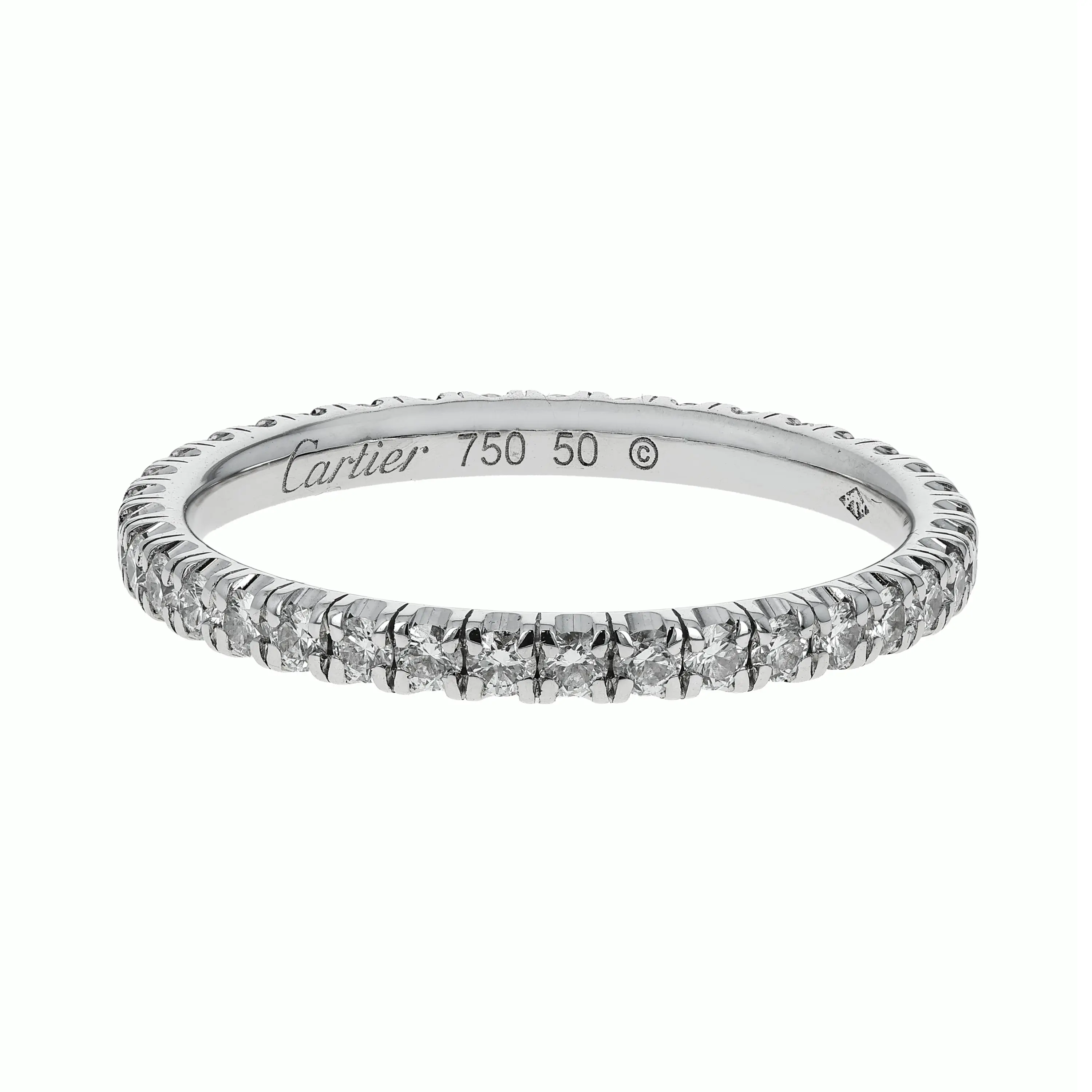 Pre-owned Cartier Etincelle Ring Size 50