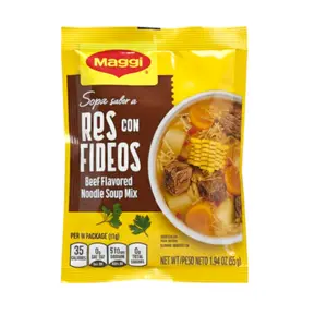 Maggi Sopa Res con Fideos- Beef Flavored Noodle soup mix  1.94 oz