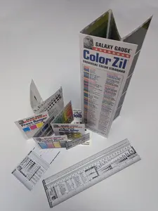 Rulers and CMYK Color Charts for Graphic Designers