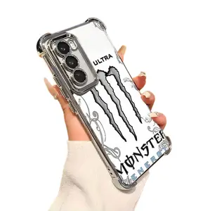 MS For S22 S23 S24 S25 S26 FE ULTRA PLUS Four CornersAnti-Fall Transparent Soft Silicone Phone CasesShell Tough Phone Cover L12 #SMMZ2 Protective Shockproof
