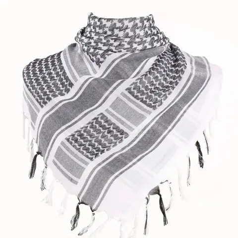 Tactical Hunting Scarf, Neck Scarf, Arab Wrap with Tassel, Tactical Desert Scarf, Fashion Accessories for Men & Women
