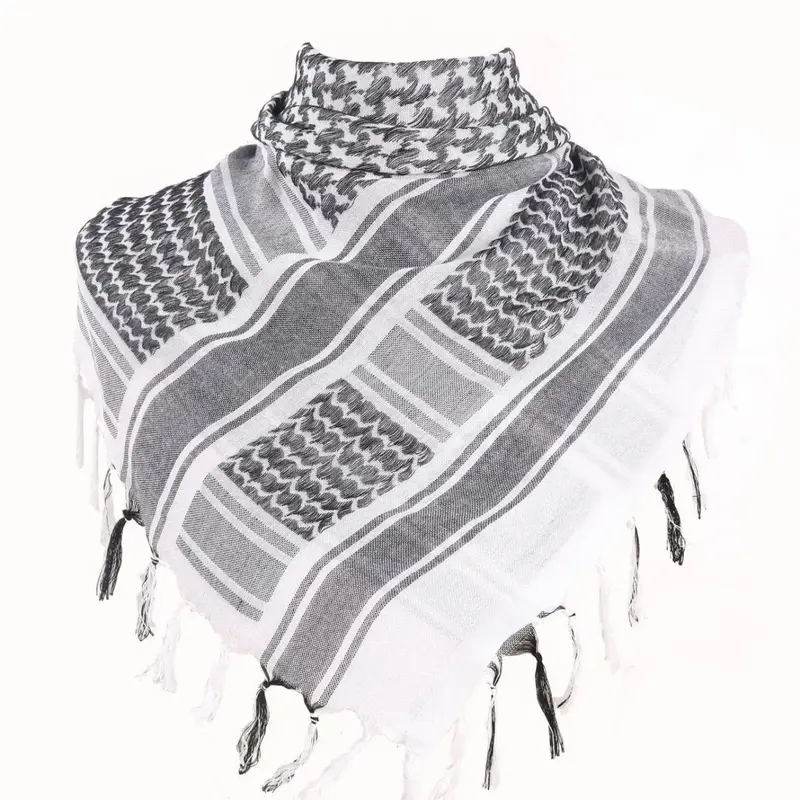 Tactical Hunting Scarf, Neck Scarf, Arab Wrap with Tassel, Tactical Desert Scarf, Fashion Accessories for Men & Women