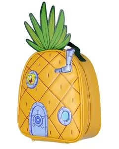 SpongeBob SquarePants Pineapple Under The Sea Shaped Insulated Lunch Box Bag Tote 10"