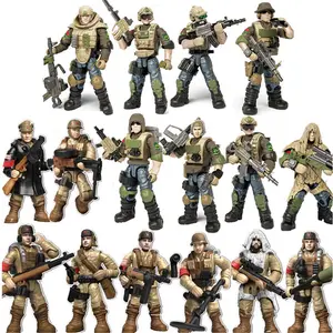 World War 2 WW2 Army Military Soldiers Special Forces Model Assemble Building Blocks Bricks Children's Toys Gift
