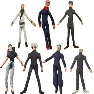 Anime Jujutsu Gojo Satoru Itadori Yuji Cosplay Keychain Plush Cotton Doll Slender Twistable Shape Room Abstract Decoration