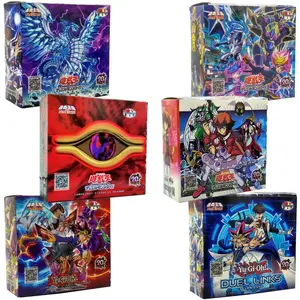240Pcs Yu-Gi-Oh Anime Cards Blue Eyes Dark Magician Exodia Obelisk Slifer Ra Yugioh Card Kids Christmas Gift