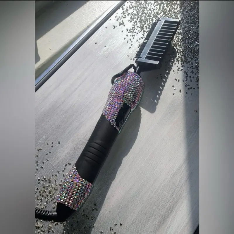 Rhinestone Embellished Hair Styling Hot Combs
