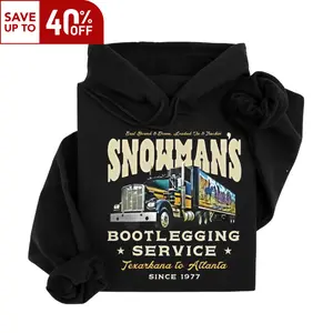 Snowman's Bootlegging Service Hoodie- Smokey & The Bandit Hoodie, Unisex Hoodie Classic Menswear