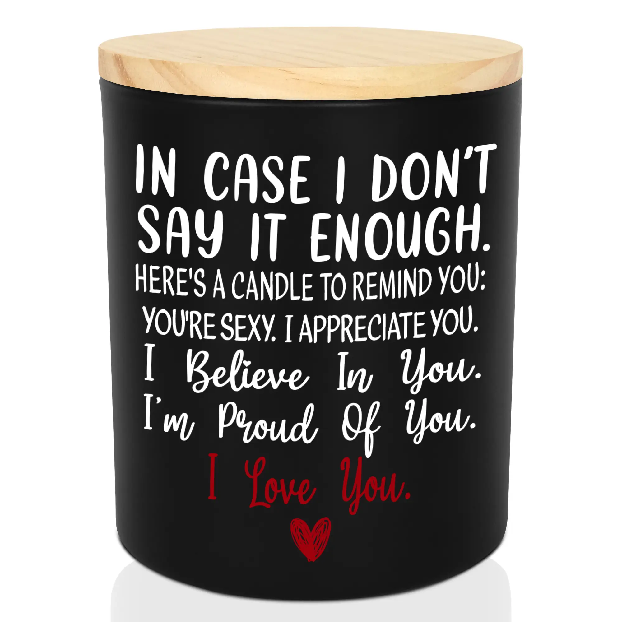 Romantic Candle Gift - Teezwonder Anniversary, Birthday Gift For Him, Her, Love Quote For Boyfriend, Girlfriend, Couple Gifts, Gifts For Husband and W