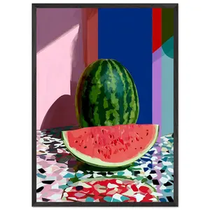 [UNFRAMED POSTER] Vibrant Watermelon Pop Art UnFramed Poster - Premium Semi-Glossy Print