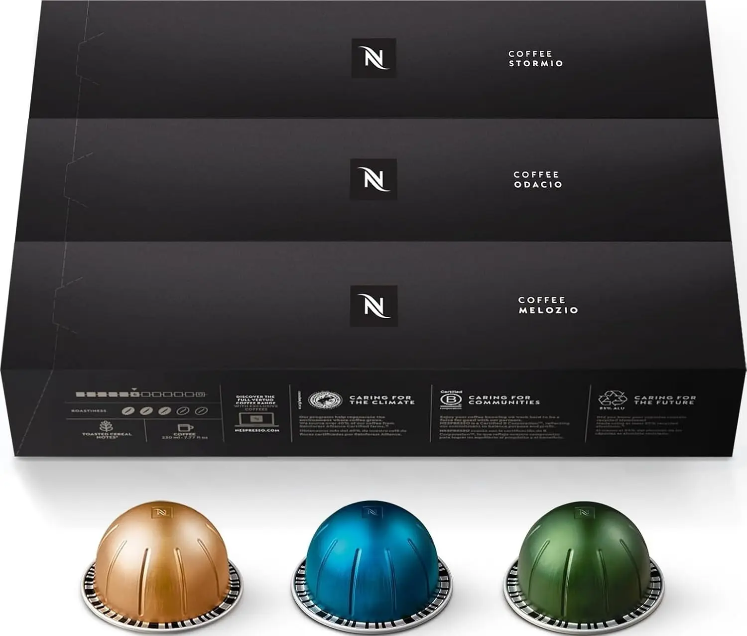 Nespresso Capsules Vertuo, Variety Pack, Medium and Dark Roast Coffee, 30 Count Coffee Pods, Brews 7.8 oz.
