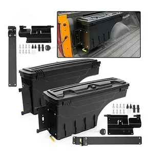 CROSSDESIGN Truck Bed Storage Box, Compatible with 15-22 Chevy Colorado/GMC Canyon Right Passenger+Driver Tool Box Case Drawer,Left Drivers Side Tool Box Case Drawer ,Right Passenger Side Tool Box Case Drawer