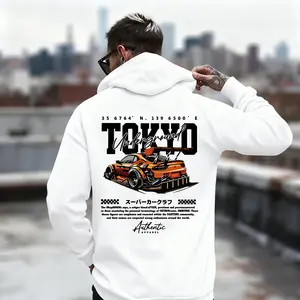 "Tokyo Underground" Racing Car Graphic Hoodie - Japanese Drift Culture Vibe, Comfy Fit for Car Enthusiasts, Street Races & Urban Fashion Looks | Viral Fashion Essential for JDM Aficionados