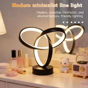 Classic Vintage Spiral Table Lamp, Simple Design LED Desk Light, USB Powered, Three-Tone Dimming, Bedside Reading Lamp, Home Decor