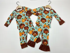 Thanksgiving turkey Kids pajamas