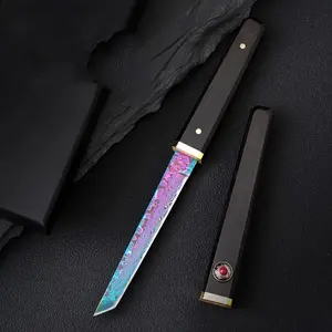 Damascus Steel Fruit Knife Outdoor Portable Kitchen Knife Set