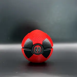 Deadpool Pokeball- 3D printed clicker fidget