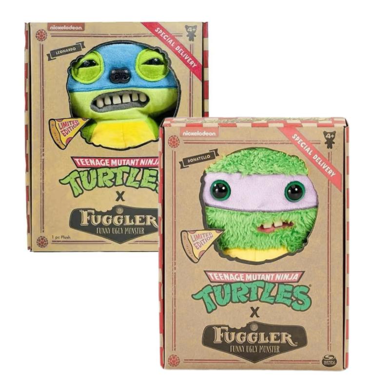 ZURU Fugglers TMNT Ninja Turtle 9'' Plush Set - Includes Leonardo & Donatello Plush Toys - Authentic 100% Fugglers Product - Approx 9 Inches