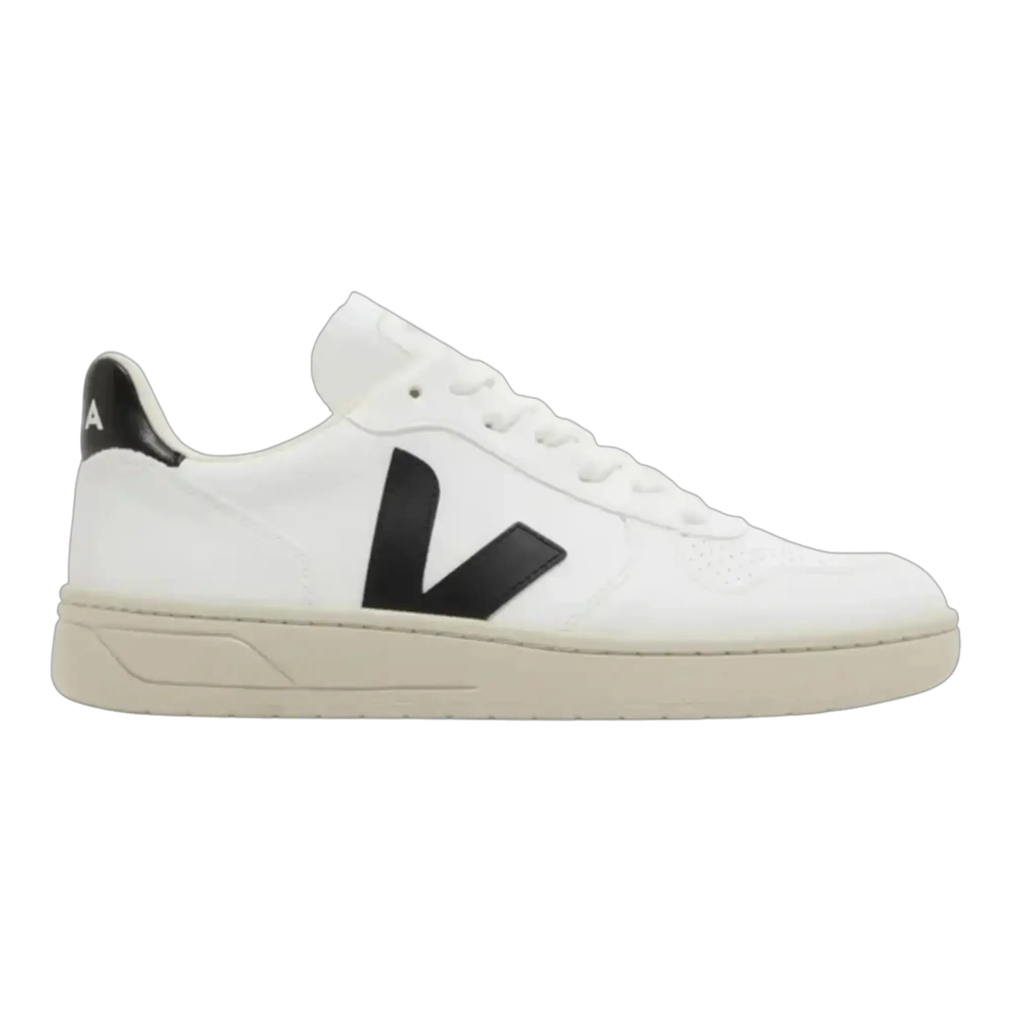 Veja V-10 Sneaker in White/Black | Men's