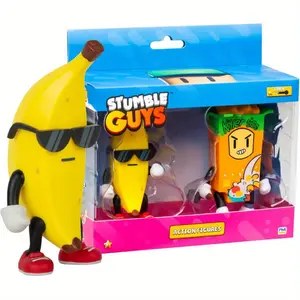 Official Stumble Guys Legendary & Mythic Action Figures Collection - 2- Pack Sets, 4. 5" Collectible Characters, Exclusive Series for Fans & Collectors - ( Cereal Killer & Banana Guy)