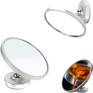 Generic MakeCafe Espresso Shot Mirror for Bottomless Portafilter Coffee Machine Accessories \u2013 Barista Tools-Reflective Mirror to Monitor Shots \u2013 (Silver), samll