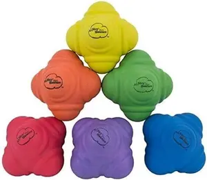 Sky Bounce Reaction Balls for Agility and Coordination Training 72mm Size (Pack of 6 Assorted Color Balls)