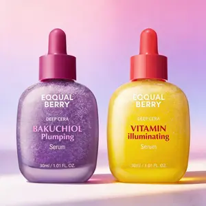 EQQUALBERRY Anti-Aging Facial Serum 30ml – Vitamin C, Niacinamide & Bakuchiol Blend for Radiant, Lifted & Youthful Skin