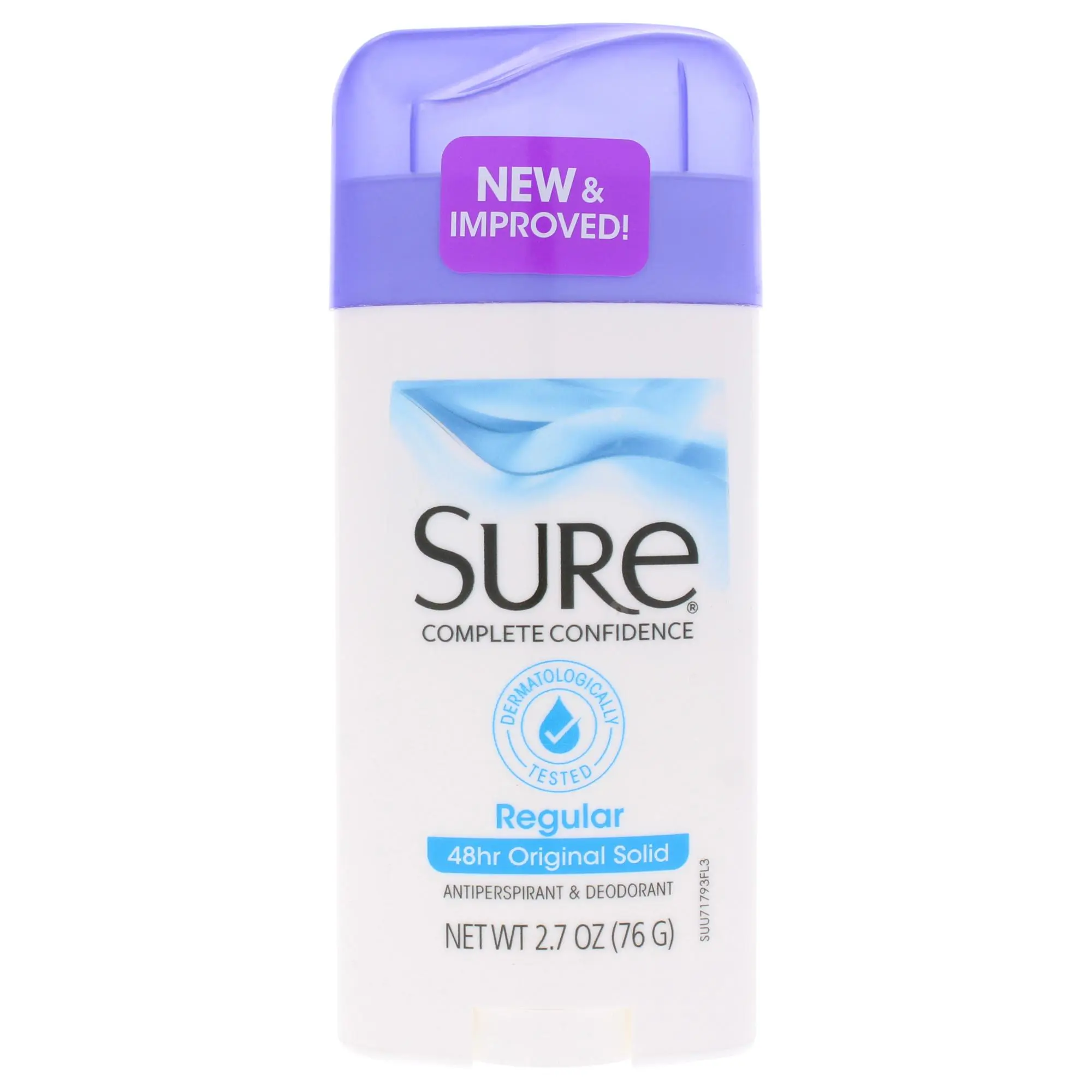 Original Solid Anti-Perspirant Deodorant - Regular by Sure for Unisex - 2.7 oz Deodorant Stick