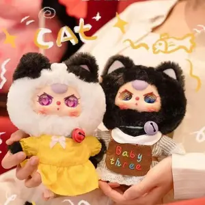 Baby Three - Kitten Wardrobe Mystery Boxes BlindBox Collection Bag Pendant Bunny Plush Dolls Soft Collectibles Hidden Style 3 Hidden Probability:1/32lity:1/96,summervibes