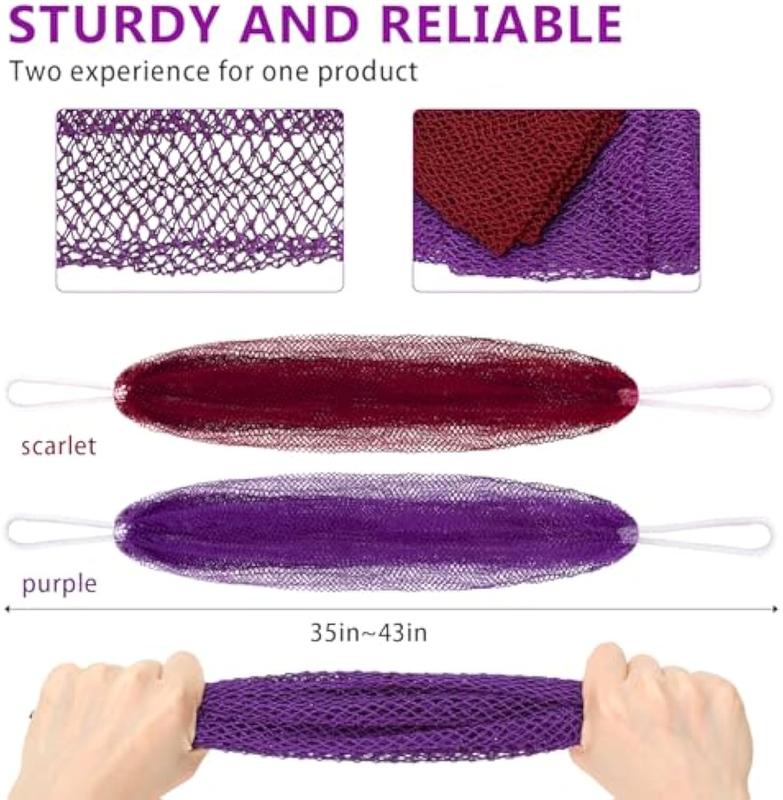 3-PCS-African Exfoliating Net Sponge, Ethically Sourced from Nigeria Bath Sponge Smooth Skin Bath Sponge Shower