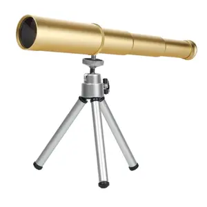 Metal high-definition single tube retro pirate telescope, high magnification 30x40 portable outdoor travel telescope, high-definition high magnification portable observation telescope, a necessary travel companion gift, making all beautiful moments within