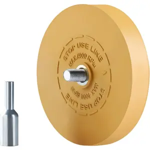 Rubber Wheel Decal Remover, Eraser Wheel, Decal Remover Eraser Wheel Adhesive Remover for Pinstripes Vinyl Tapes and Sticker Rubber Wheel for Drill 1 Pack