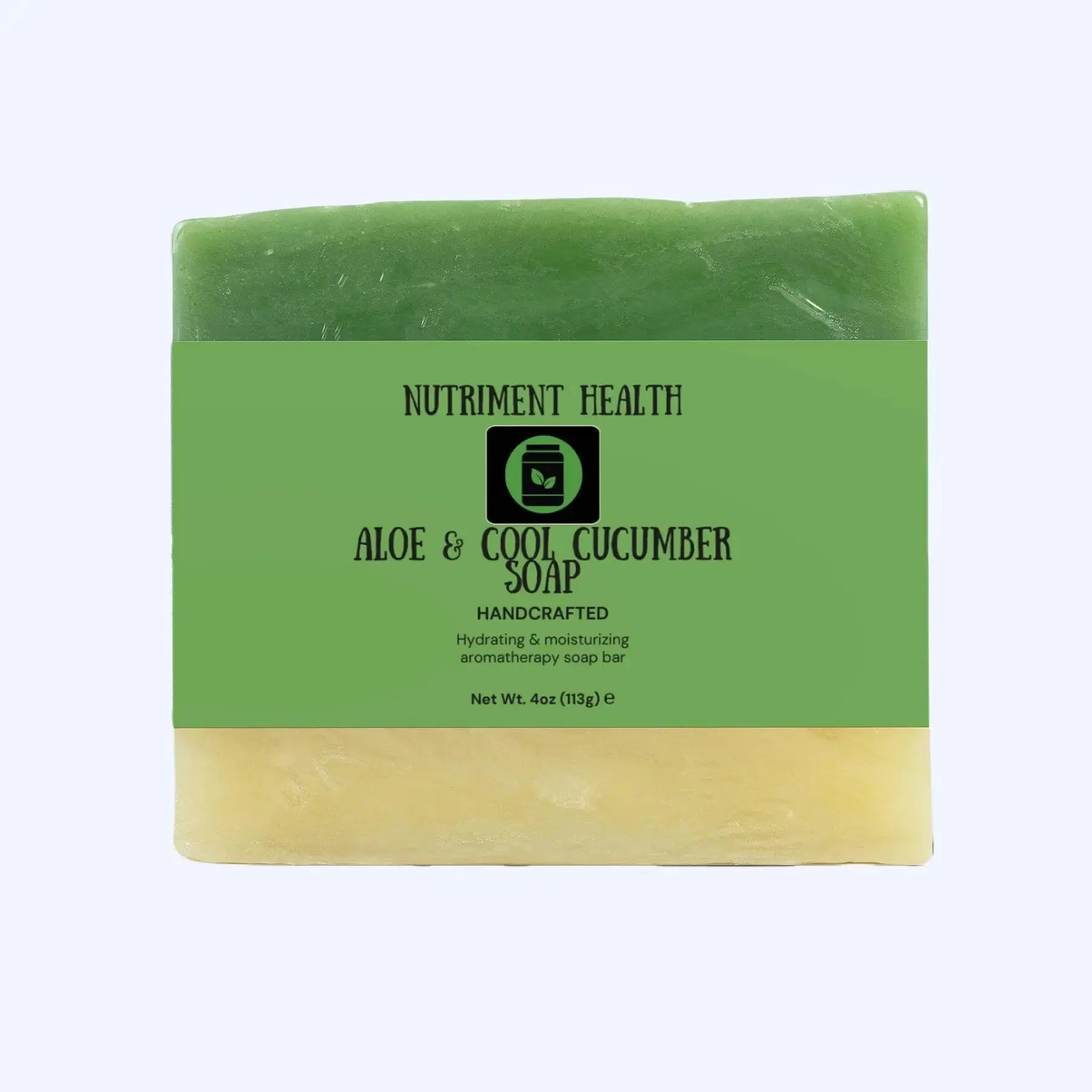 Aloe & Cool Cucumber Soap for Sensitive Skin - Gentle Hydration & Refreshing Cucumber Essence