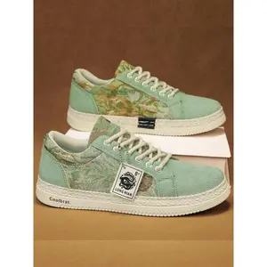 Unisex's Camo Print Lace Up Walking Shoes, Casual Comfortable Breathable Sports Running Shoes, Fashionable Sneakers for Daily Wear, Closed