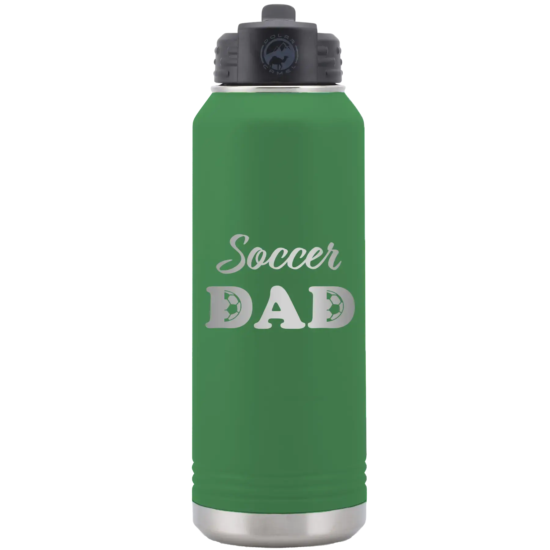 Soccer Dad2 32 oz Water Bottle | Green
