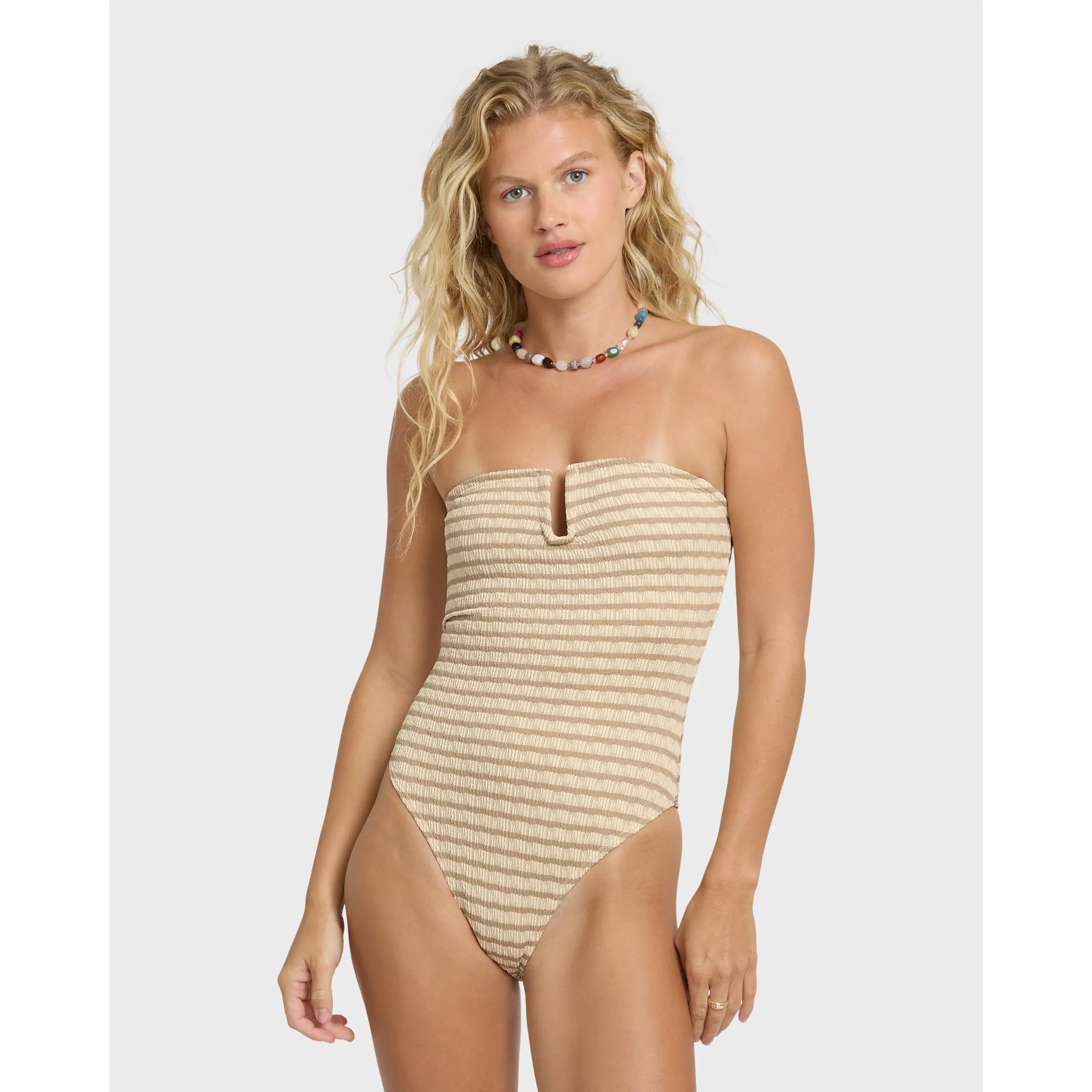 Wavey Daze Aria Swimsuit - Cobblestone