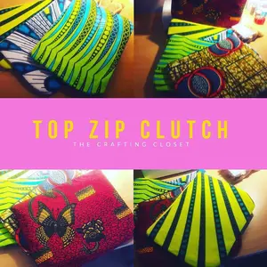 Learn to Sew Top Zip Clutch Kit