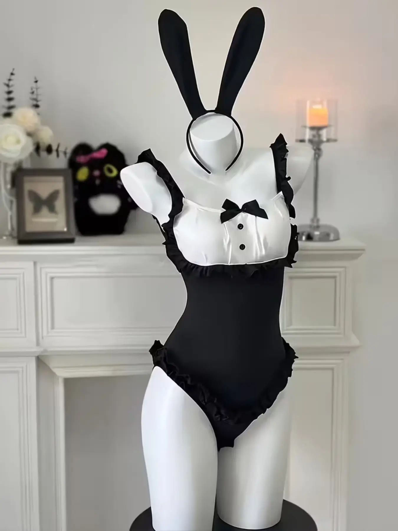 New Rabbit Costume Game Uniform Lace Jumpsuit, Includes Top + Headband sexy  lingeries underwear, Accessory Womenswear - TikTok Shop