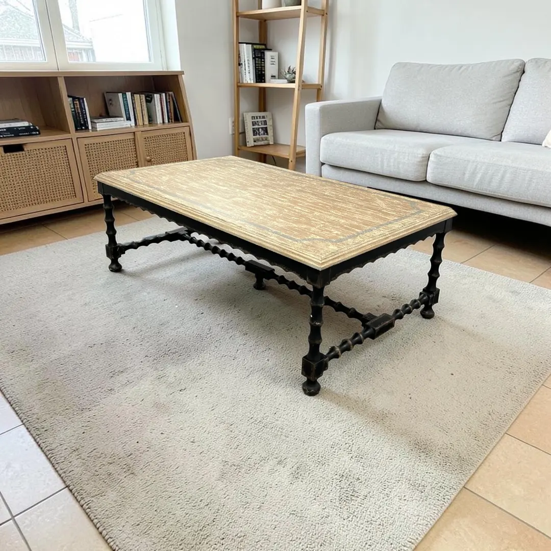 Hooker Furniture Ciao Bella Flaky White And Black Cocktail Table