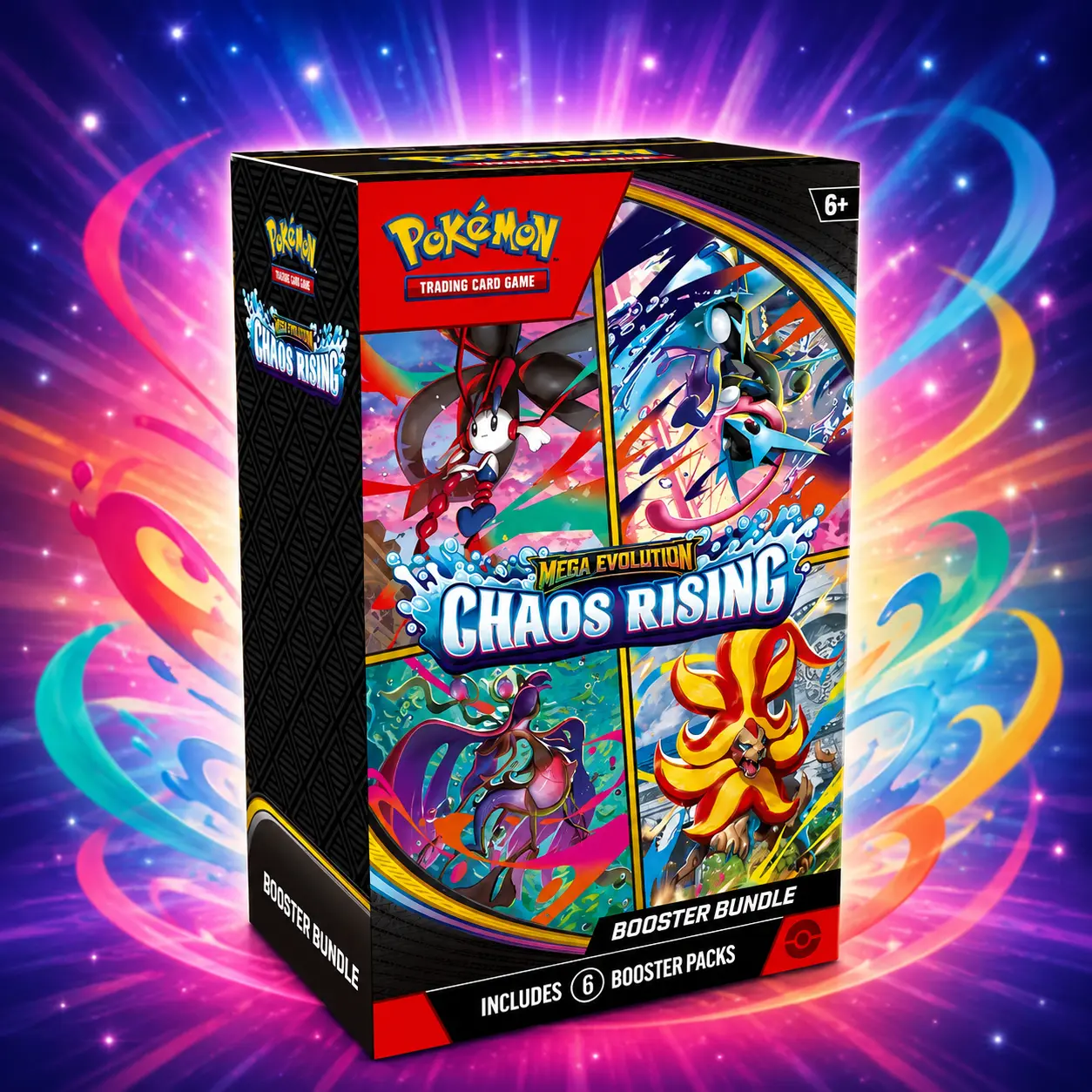 Pokémon Trading Card Game: Mega Evolution Chaos Rising Booster Bundle
